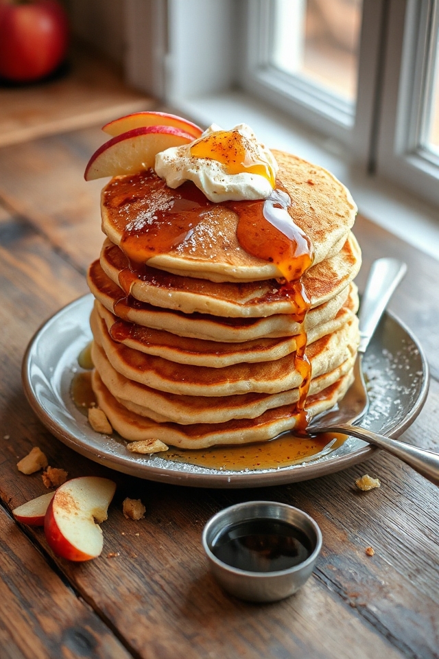 apple cinnamon buttermilk pancakes