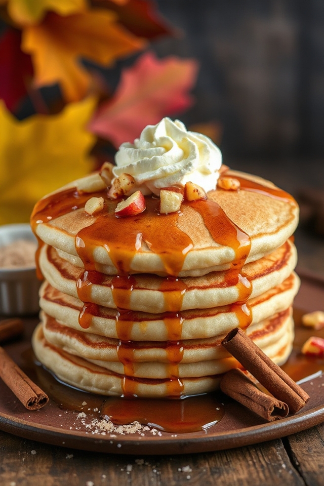 apple cinnamon buttermilk pancakes