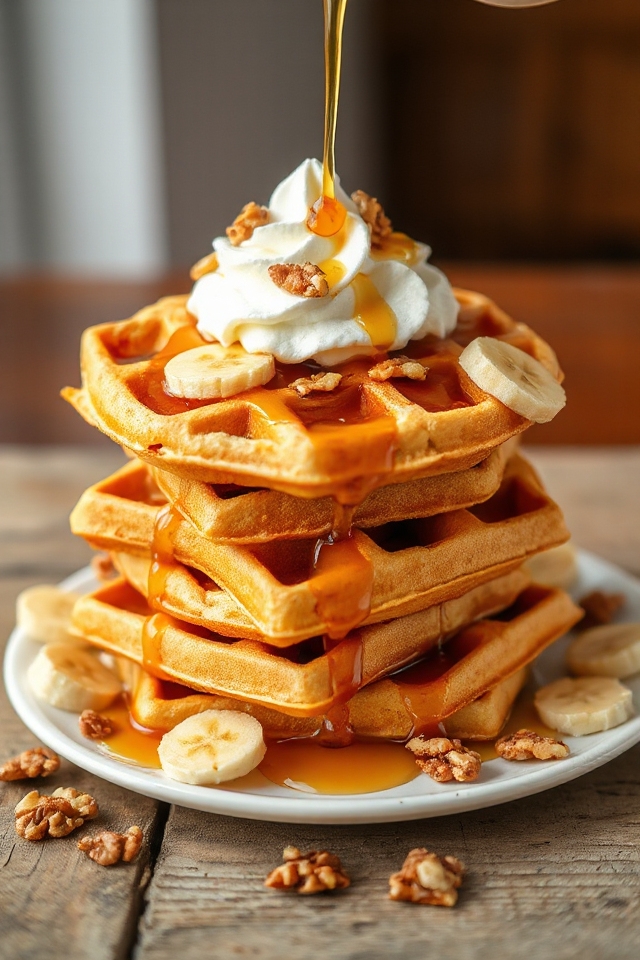 banana buttermilk waffle recipe