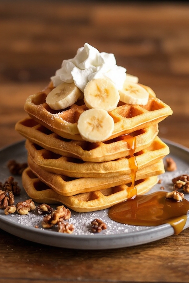 banana buttermilk waffles recipe