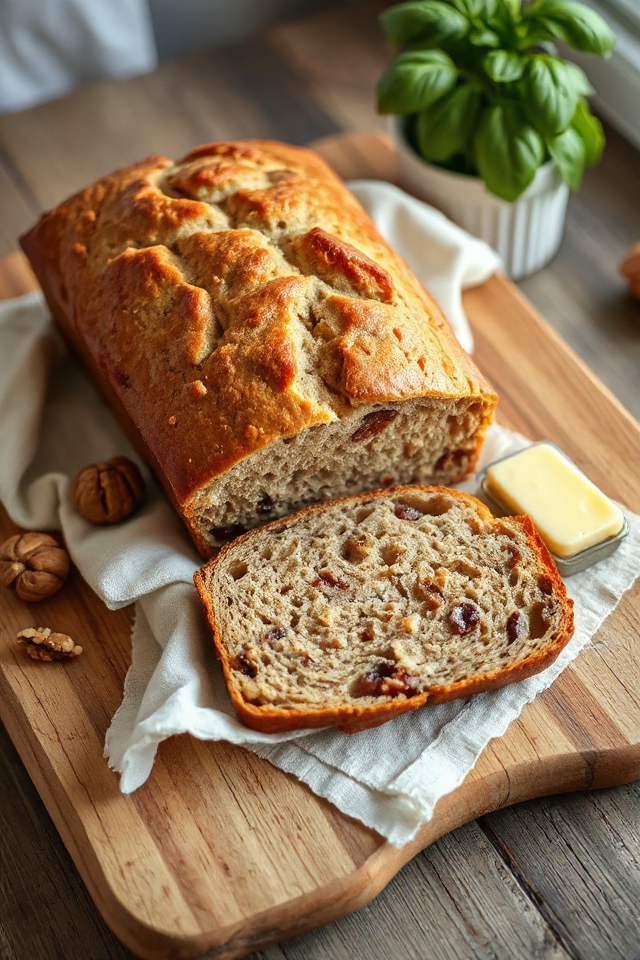 banana walnut buttermilk bread