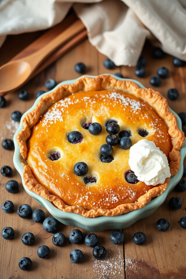 blueberry buttermilk pie recipe
