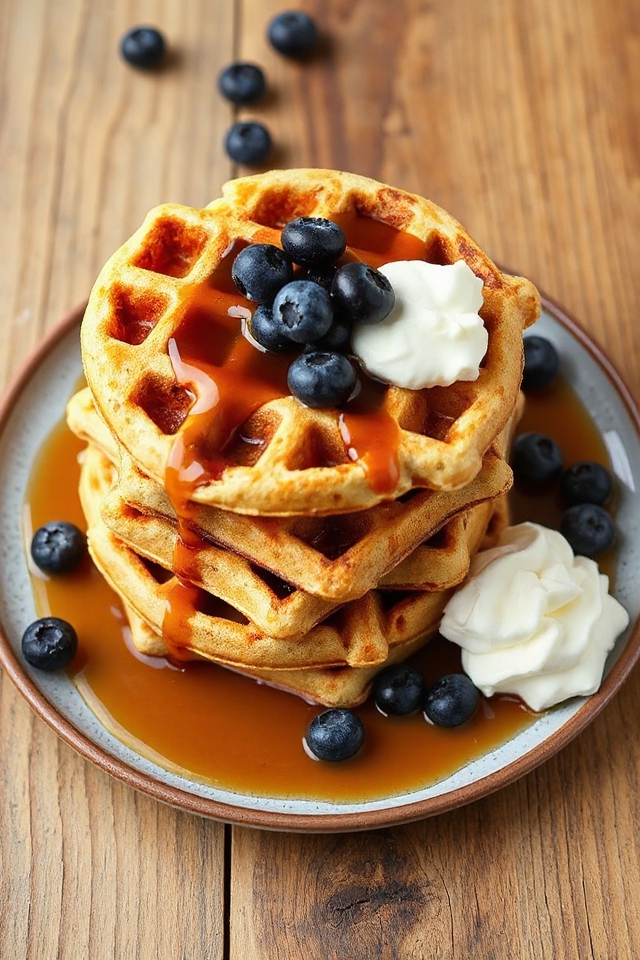 blueberry buttermilk waffles recipe