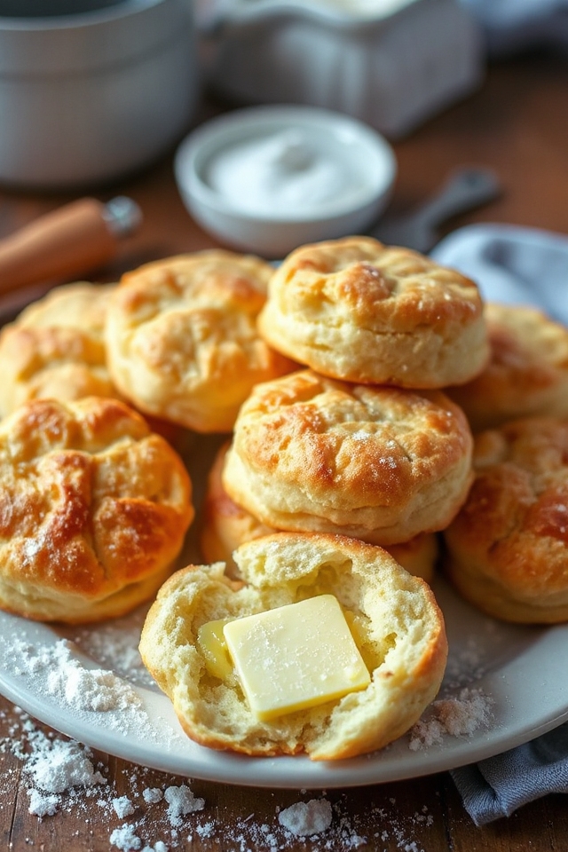 buttermilk biscuits baking process