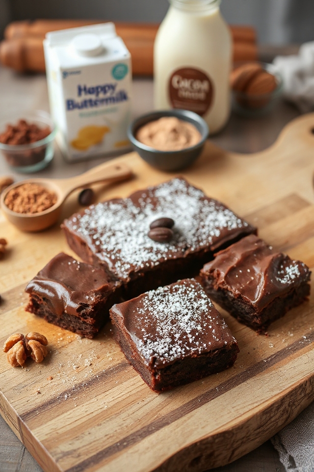buttermilk brownies with frosting