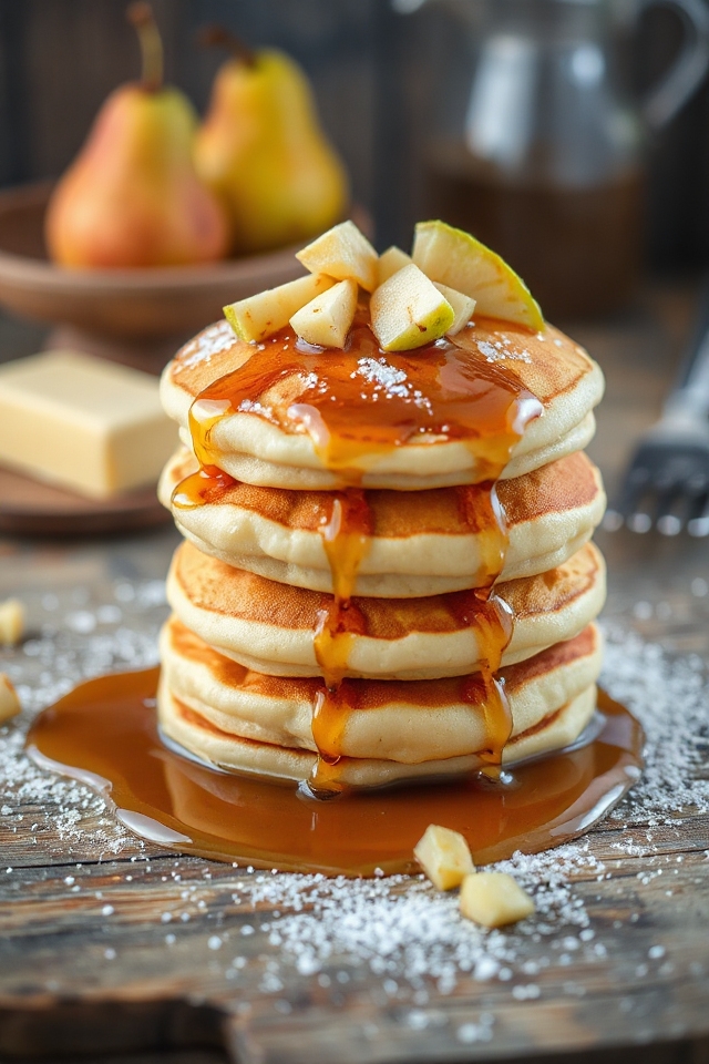 buttermilk pear pancakes recipe