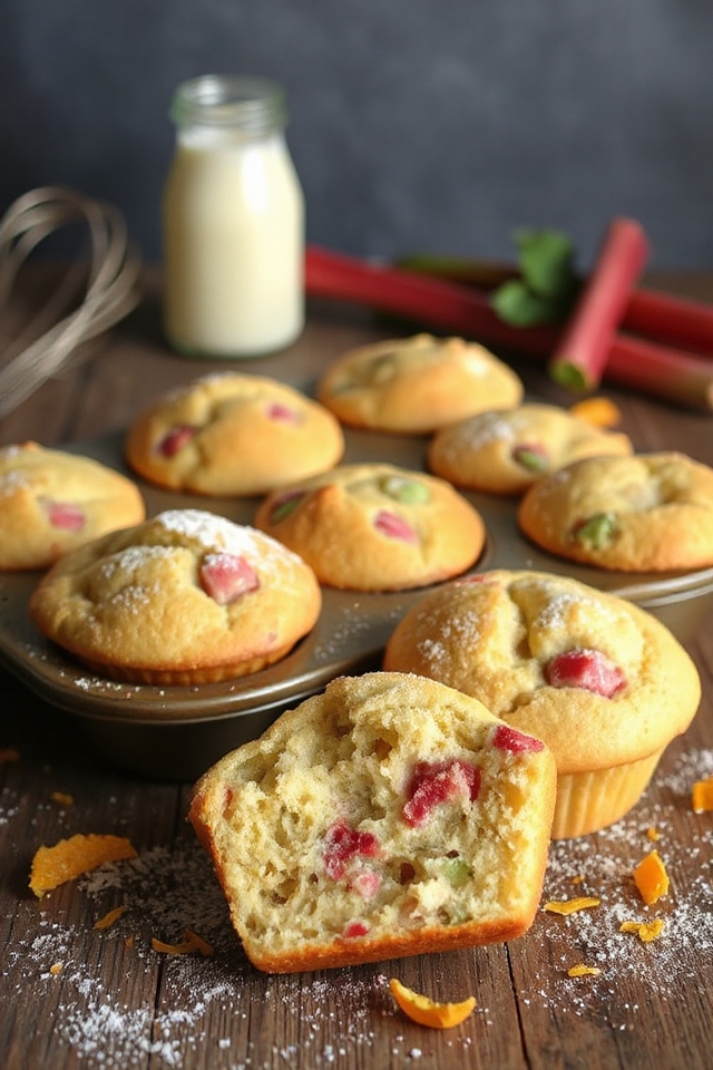buttermilk rhubarb muffin recipe