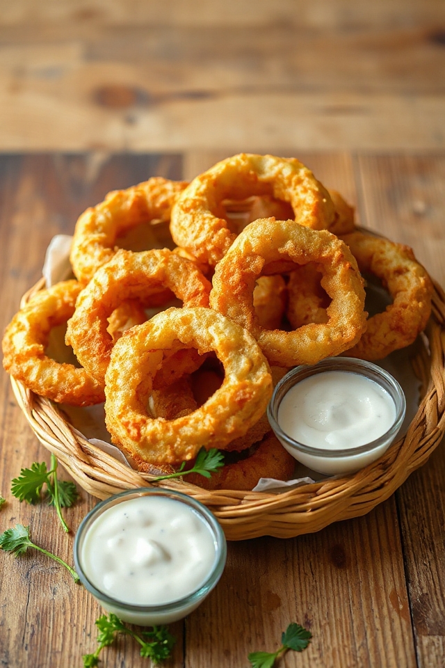 buttermilk soaked crispy onion rings