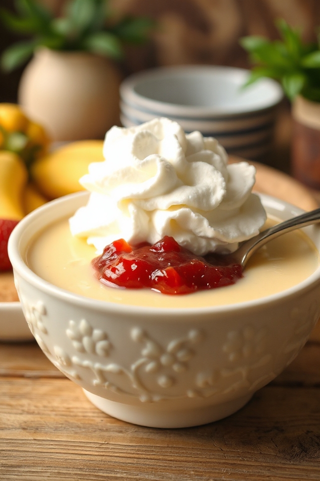buttermilk soup with toppings
