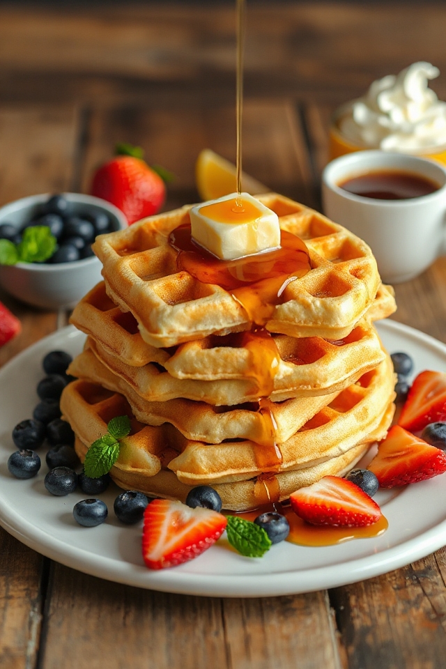 buttermilk waffle cooking instructions