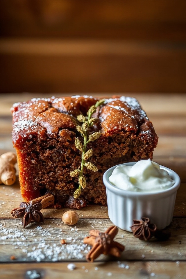 cozy buttermilk gingerbread baking