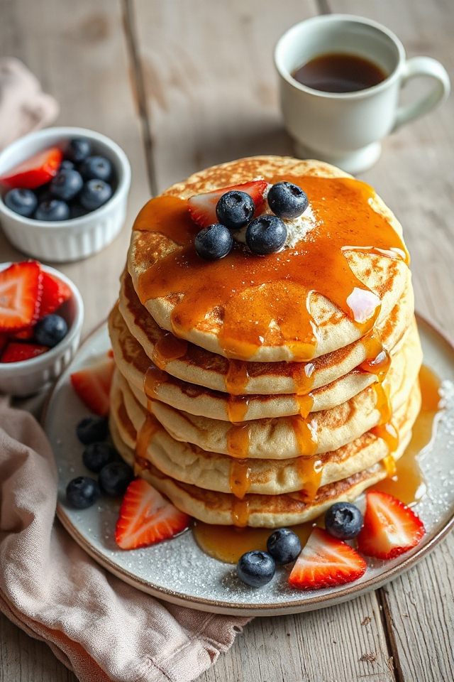 healthy whole wheat pancakes