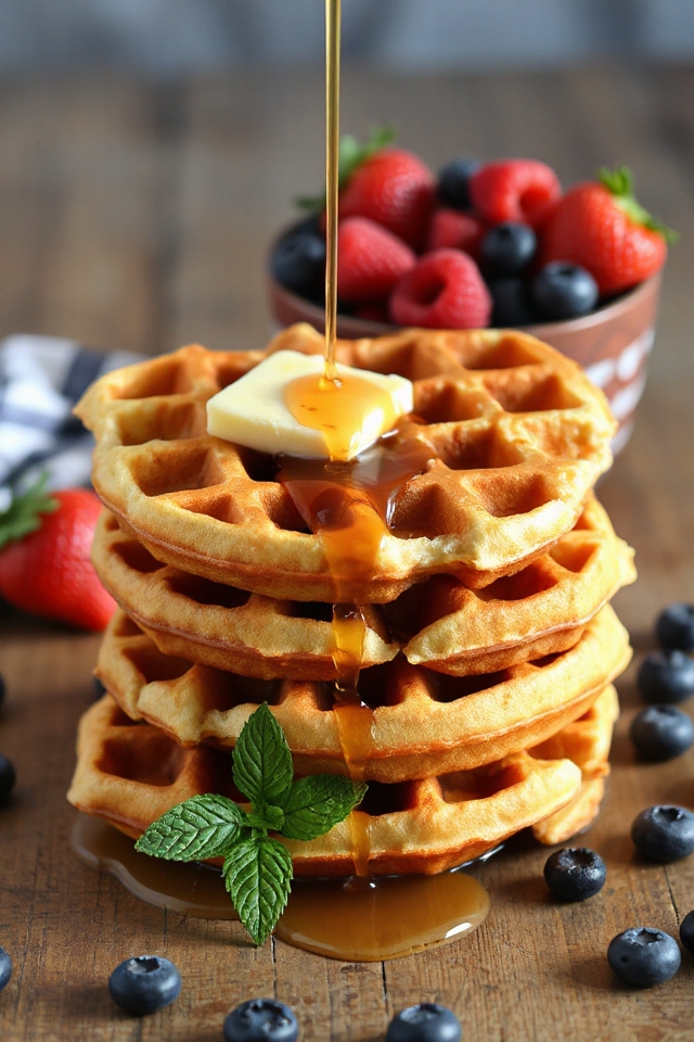 rich buttermilk waffle recipe