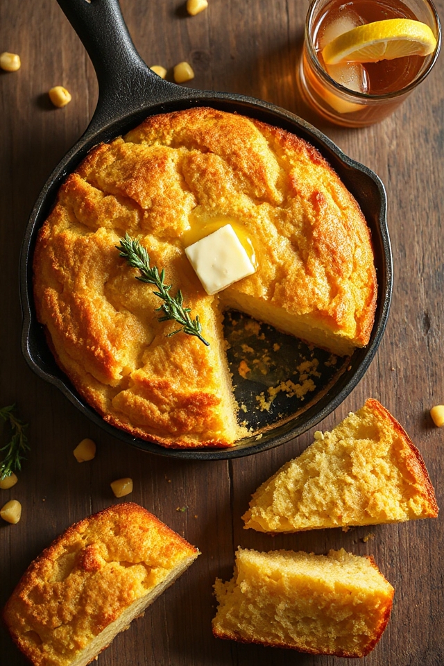 southern cornbread with buttermilk