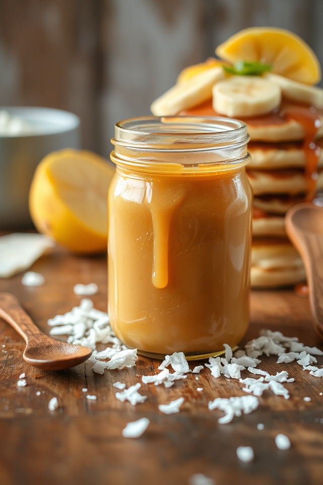 tropical coconut buttermilk syrup